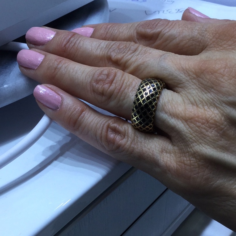 Gold and enamel GUCCI ring